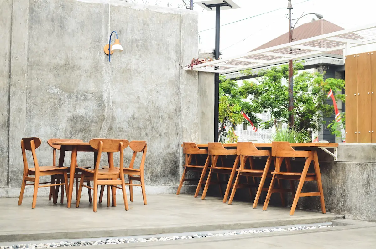 Open Minimalist Cafe Design